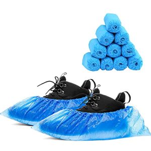 Notherss Couvre-Chaussures Jetables,100 Pièces Surchaussures Jetables Plastique Anti-poussière Protecteurs pour Femmes et Hommes Intérieur 3.5g