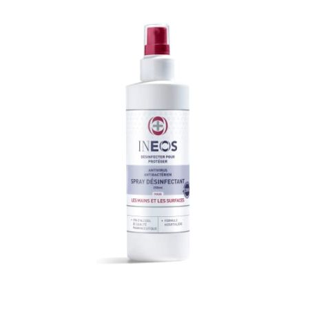 INEOS Hygienics – Spray Désinfectants – Mains – Surfaces – Antibactériens – Base d’Alcool – Qualité Hospitalière – Efficace con...