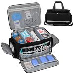 LEFOR·Z Medical Supplies Bag for First Responders and Nurses with Removable Dividers