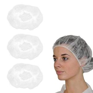 Capuchons Cheveux Jetables, Non-Tissé Filet à Cheveux Jetable, Lot de 20 Bonnets Respirants et Réutilisables