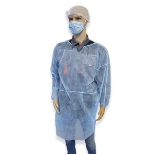 100 X Disposable Care Gowns 35 G/M², Non-Woven PP, Non-Sterile - One Size