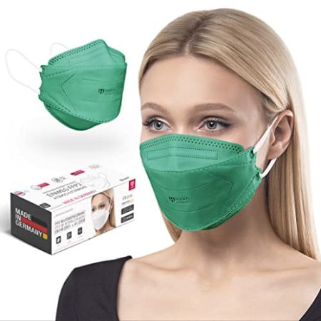 HARD Mask Masque respiratoire FFP2 | Fabriqué en Allemagne | Respirateur | taille standard | Filtration 99,5% | ÖKO-TEX | emballage scellé indiv...