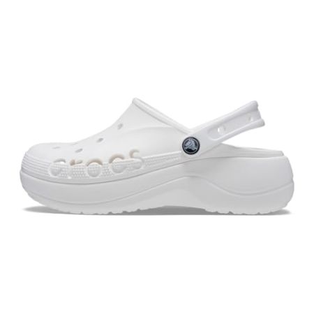 Crocs Baya Platform Clog Blanc 41-42 EU – Sabots Confortables à Plateforme