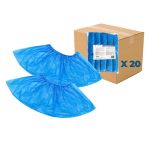 Set of 20x100 Disposable Waterproof Shoe Covers OneProtek - Non-Slip and Tear-Resistant