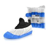 50 Ultra-Resistant Disposable Shoe Covers OneProtek - With Thick Sole, Waterproof and Non-Slip - Tear-Resistant Shoe Cover