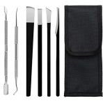 Seloxmcs Kits de Couteaux de Pédicure Professionnels, Coupe Cors Pied Scalpel Lame Bistouri Couteau Kit Pour Coupe Râpe à Pédicure Fichier Ensemble