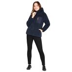 CityComfort Sweat Polaire Femme, Sweat Peluche en Sherpa S-XL (Bleu Marine, XL)