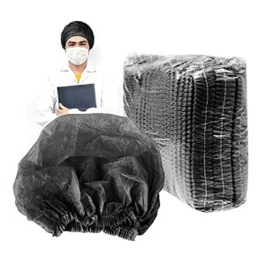 50 Pcs Bonnet Infirmière Jetable, Béret Non Tissé Bande Cap Anti Poussière Bande Champignon Capuchon De Protection