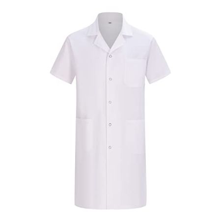 Misemiya - Blouse Blanche Chimie Unisexe - Blouse medicale Homme - Blouse Laboratoire Homme - Blouse de Travail Femme Q8162 - Small, Blanc