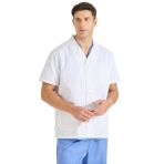 Misemiya - Blouse Blanche Chimie Unisexe - Blouse medicale Homme - Blouse Laboratoire Homme - Blouse de Travail Femme 8165 - Small, Blanc