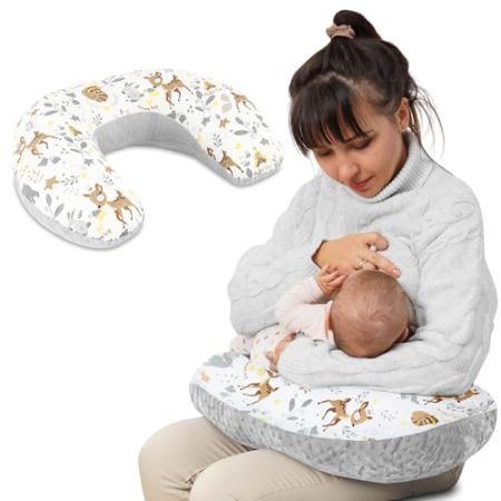 Totsy Baby Compact Nursing Pillow Minky 130 Cm - Small Nursing Pillow for Travel