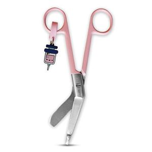 Nurse Scissors - Blunt-Tip Scissors - Nurse Accessories - Stainless Steel - Keychain Design