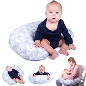 ZK ZuresKa 100% Cotton Baby Nursing Pillow with Removable Covers