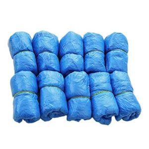 100pcs Couvertures De Chaussures Jetables Couvre Les Couvertures En Plastique Sans Glissement À Poussière