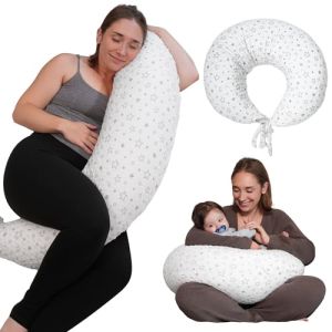 DancesCat 170CM Pregnancy Pillow for Sleeping, XXL Nursing Pillow, Nursing and Pregnancy Pillow with Washable Cover