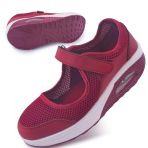 Git-Up Femmes Confortable Travail Infirmière Chaussures Antidérapantes Réglable Respirant Walking Buffer Fitness Casual Nursing Orthèse Baskets - Confort et Style