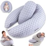 Chilling Home Coussin Allaitement 2 en 1 XXL - Coussin de Grossesse et d'Allaitement