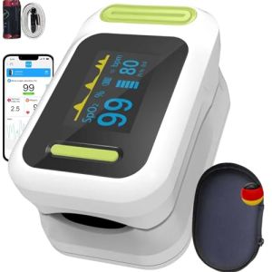 Oxymètre De Doigt Certifié CE / Oxymètre De Doigt Bluetooth / Mesure De Taux D'oxygène Sanguin SpO2 / Fréquence Cardiaque Pbm - YONKER