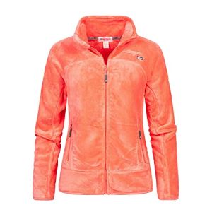 Geographical Norway Upaline Lady - Polaire Fine Femme Chaude Fermure Zip - Veste Automne Hiver Printemps Chaud Femmes - Longues Manches Vetement Pu