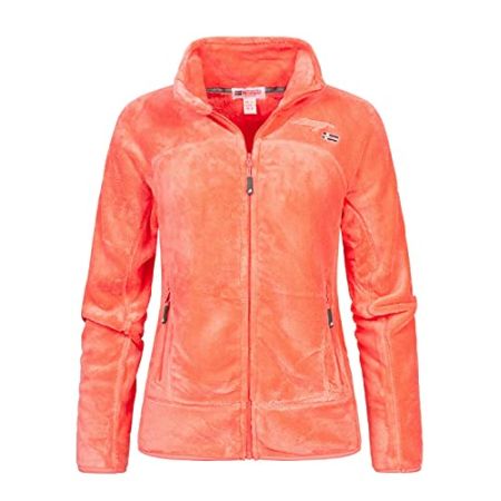 Geographical Norway Upaline Lady - Polaire Fine Femme Chaude Fermure Zip - Veste Automne Hiver Printemps Chaud Femmes - Longues Manches Vetement Pu