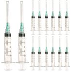 20 pcs 5 ml seringues en plastique stériles avec 21G, seringues de mesure pour les laboratoires scientifiques, les animaux domestiques, la distrib...