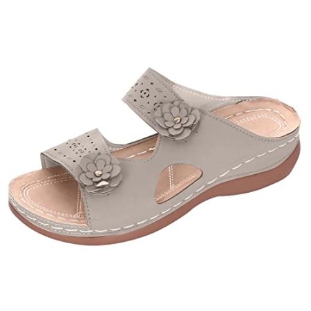 Susenstone Mules Femme Compensées Orthopédiques Hallux Valgus Sandales de Sport et D'Extérie - Chaussure Femme Confortable pour l'été