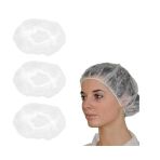 Charlottes rondes Cheveux Jetable,Non Tissé Filet à Cheveux Jetable Capuchons,Réutilisable Cheveux Jetable Lot de 30 Bonnets Jetables Respirants...