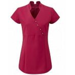 Bright Pink Hair Salon Tunic for Beauty Salon