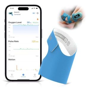 Pulse Oximeter for Babies Aged 0 to 3 Years, Rechargeable Foot Pulse Oximeter for Baby, Blood Oxygen and Heart Rate Monitoring