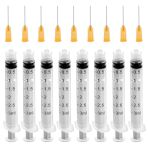 15 Pièces Seringue 3ml, Seringue Avec Aiguille, Seringue Plastique, Seringue Alimentaire, Seringue Dosage, Pour Expérience, Distribution, Mesure ...