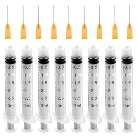 15 Pièces Seringue 3ml, Seringue Avec Aiguille, Seringue Plastique, Seringue Alimentaire, Seringue Dosage, Pour Expérience, Distribution, Mesure ...