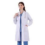 CoatCool Blouse Blanche Lycée, Blouse Chimie Femme, Blouse Laboratoire Coton Manche Longue Blouse Blanche Collège Blouse Medecin Blouse Blanche C...