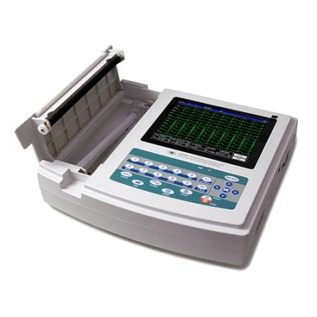 BBXW Moniteur ECG Portable À 12 Dérivations, Moniteur Cardiaque pour Électrocardiographe, Enregistrement des Formes d'onde Manuellement Ou Autom...