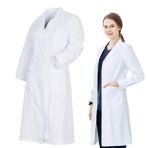 GNHG 1 Article Blouse Chimie lycee, Blouse Blanche, Blouse Chimie Laboratoire, Femme Homme Manche Longue Blouse de Médecin Médical avec Poche et ...