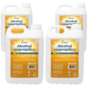 Luccy Isopropyl Alcohol 99.9% 20L | Isopropanol Cleaning Liquid 4 x 5000 ml