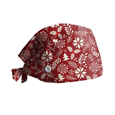 LKRSEEF Infirmiere Calot Femme Chimio Chirurgien Bonnet Beauté Chirurgical Medical Chapeau Cuisine Bandeau Travail Turban Bain Douces Casquettes M...