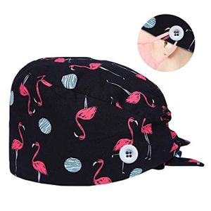 LKRSEEF Chirurgien Chapeau Femme Medical Infirmiere Bandeau Douces Chimio Bain Calot Chirurgical Bonnet Réglable Turban Cuisine Imprimé Casquette...