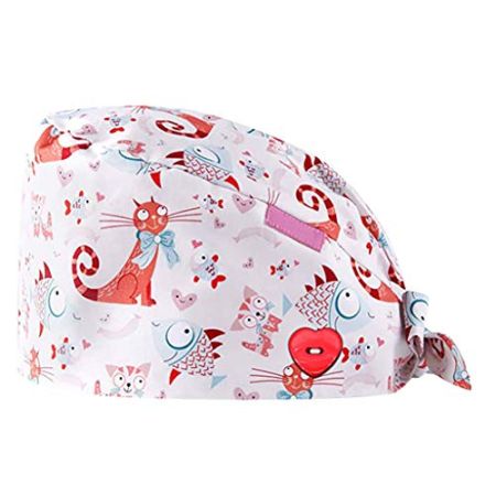 LKRSEEF Chirurgien Casquettes Femme Bain Chimio Bonnet Douces Infirmiere Chirurgical Calot Cuisine Bandeau Réglable Turban Medical Unisexe Chapeau...