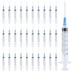 Bohoray 30pcs 3ml Syringes, Individual Needle-Free Syringes