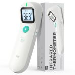 Thermomètre Frontal, Précision Professionnelle, Indicateur de Fièvre, Mode Silencieux, Meilleure Expérience de Mesure, Thermomètre Infrarouge