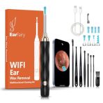 EarFairy Otoscope Oreille 1080P HD 3,5mm Camera Iscope IP67 Étanche Nettoyant Oreille Avec 6 Lumières LED Outil de Nettoyage d'oreille Adapté au Usage Familial et Professionnel