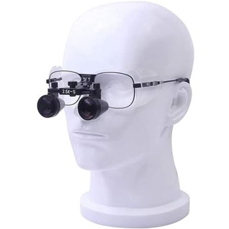 Loupe médicale Loupe Dentaire 2,5 x réglable, loupe Bandeau Mains Libres, Lunettes à visière grossissantes – pour réparation chirurgicale, M...