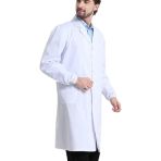 Chemistry Lab Coats for Boys, Men, Women, White, Laboratory, Long Sleeve, Unisex, Medical Coat