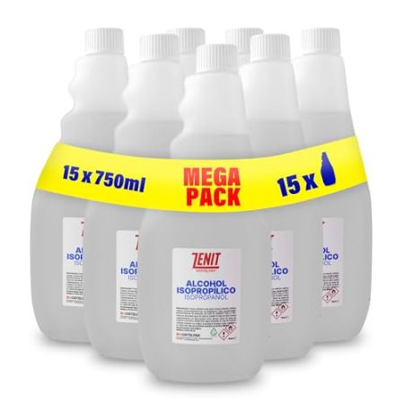 Hostelpak | 15 x 750 ml - Isopropyl Alcohol 94° Purity, Surface and Electronic Component Cleaner