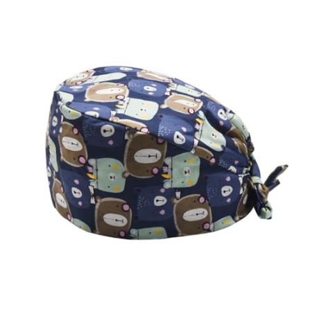 Visxcnu Bonnet Médical ou Calot Cuisine Unisexe Chirurgien,Chapeau Infirmière Bonnet en Tissu,100% Coton - Réglable Avec Attaches et Elastique U...