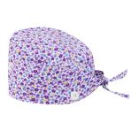 DaPongZhi Calot Chirurgien Femme Chapeaux de Travail avec Boutons et Cravate Chapeau Réglable Respirants Turban Imprimé Casquette Chapeau de Beau...