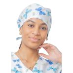 KODAMA Calot Chirurgien Femme Casquette Bloc Opératoire 100% Coton Respirant Ajustable Cheveux Longs