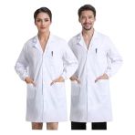 JXCTNNU Blouse Blanche Blouse Laboratoire Scolaire de Chimie Blouse de Médecin pour Homme Femme louse Chimie Lycee Longues Blouse de Médecin avec...