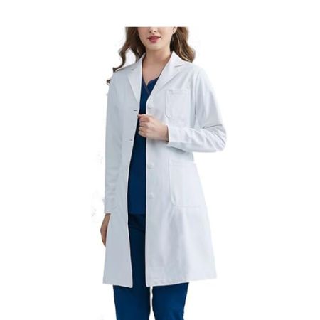 OjpZorynic Blouse Laboratoire, Blouse Blanche Laboratoire Scolaire de Chimie Blouse Manches Longues Blouse Medicale Femme pour étudiants Laboratoi...