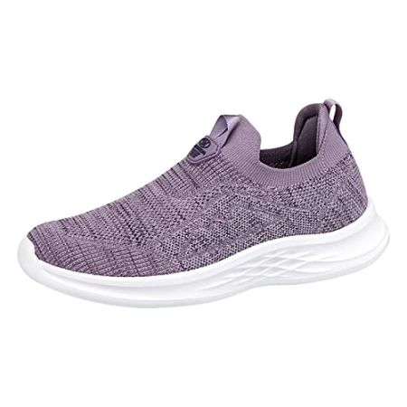 Women's Waterproof Healthcare Shoes - Summer Fashion Solid Color Flyweaving Breathable Soft Lightweight Large Size